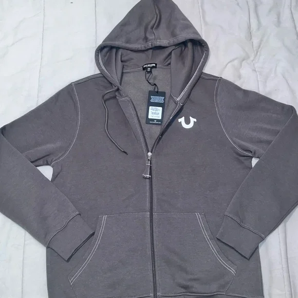 True religion Logo Seal Zip Hoodie